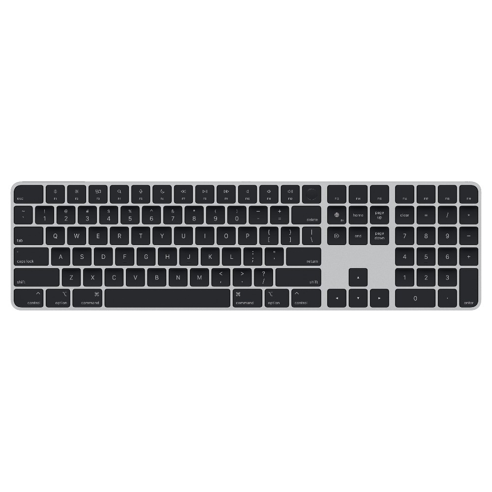 Magic Keyboard with Touch ID and Numeric Keypad for Mac models with Apple silicon - Black Keys